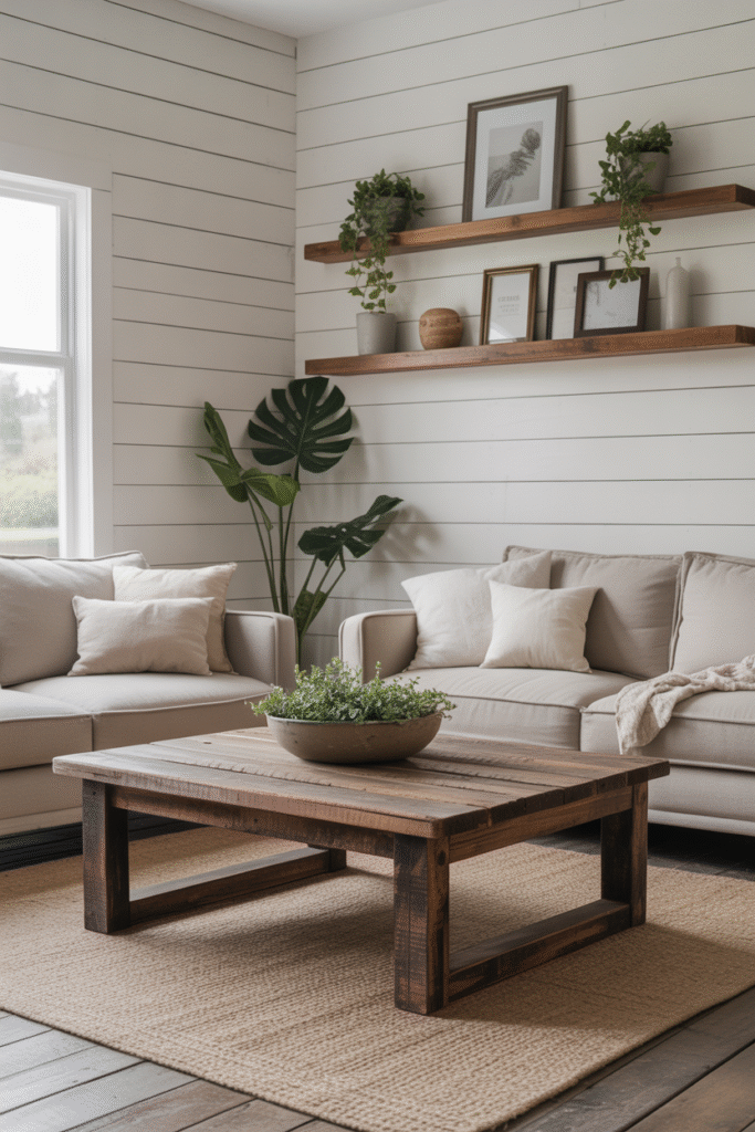 Add Wood Accents (Because Farmhouse Without Wood? Nope.)