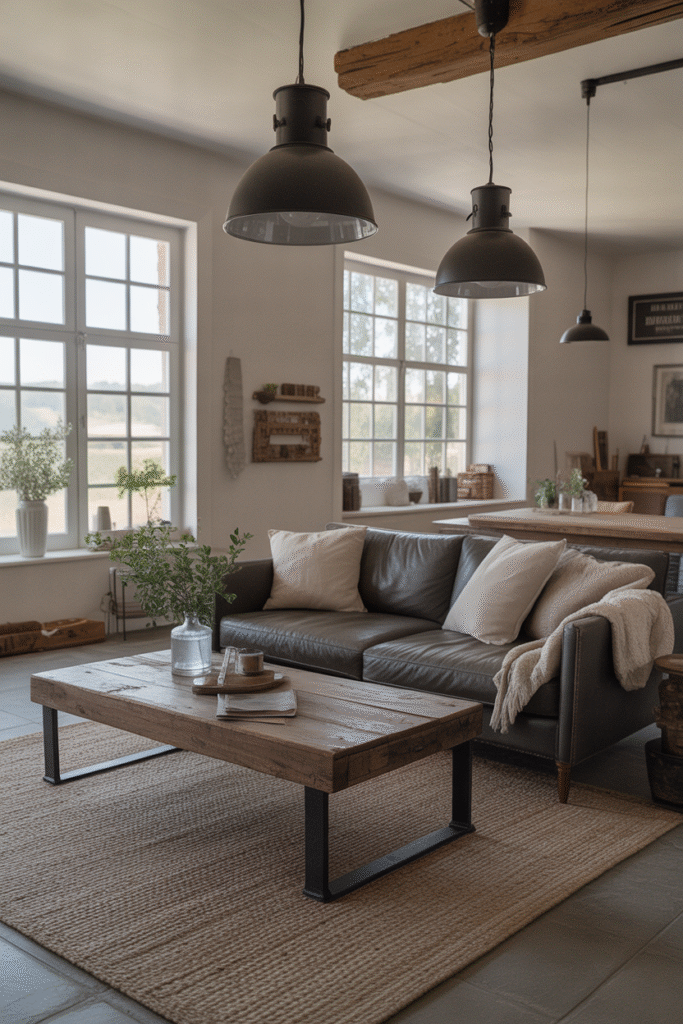 Balance Modern and Rustic