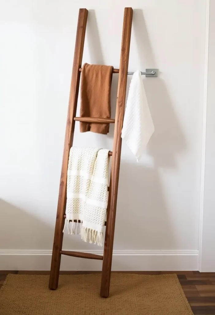 Ladder Towel Rack For Vertical Storage