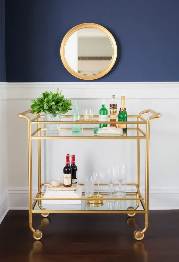Gold Bar Cart (Yes, Even if You Don’t Drink)
