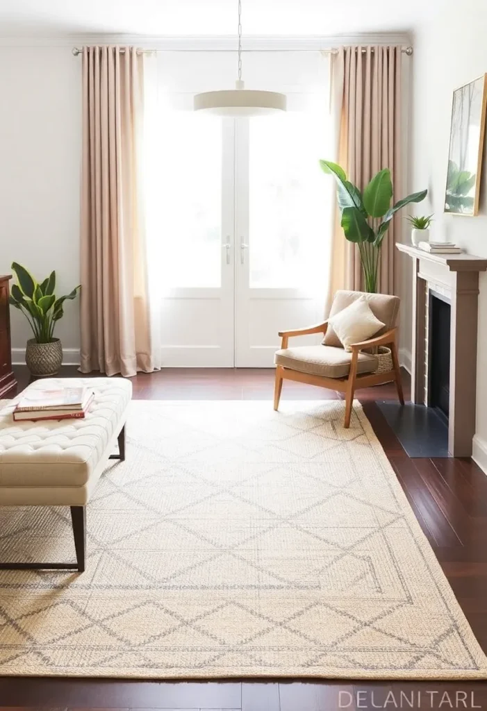 Metallic Fireplace Accents
