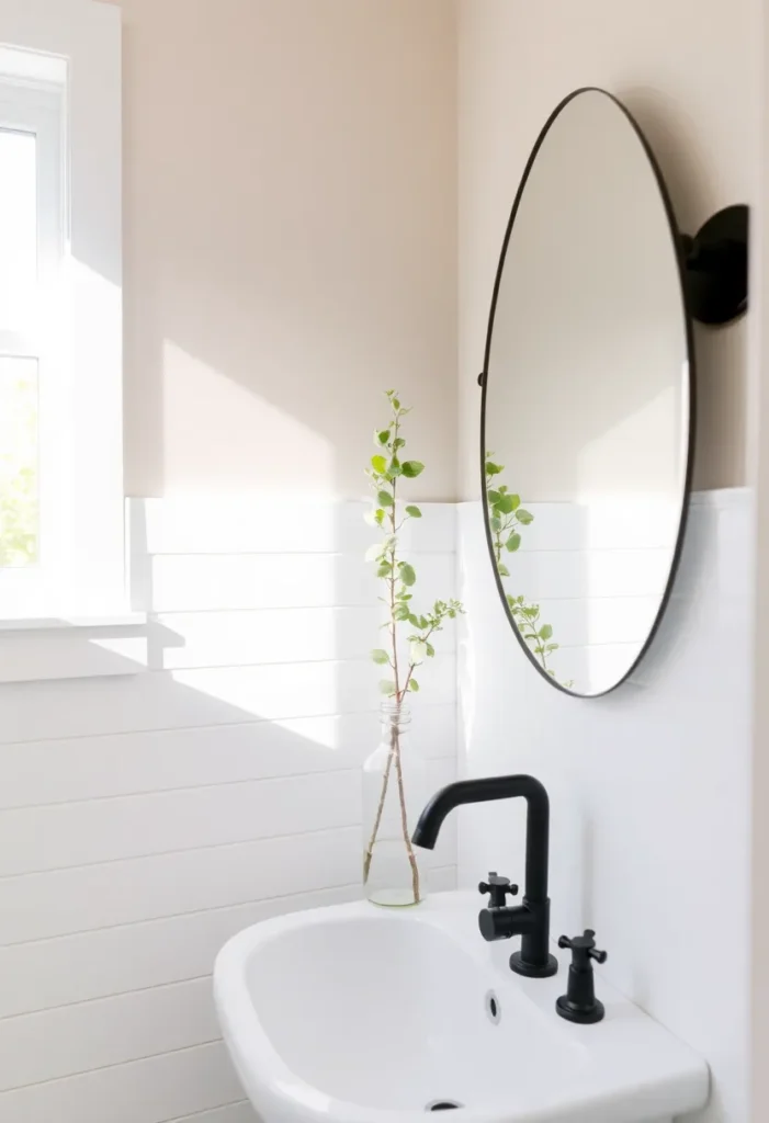 Shiplap Half Wall For Instant Texture
