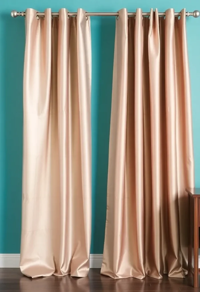 Metallic Curtains or Drapes
