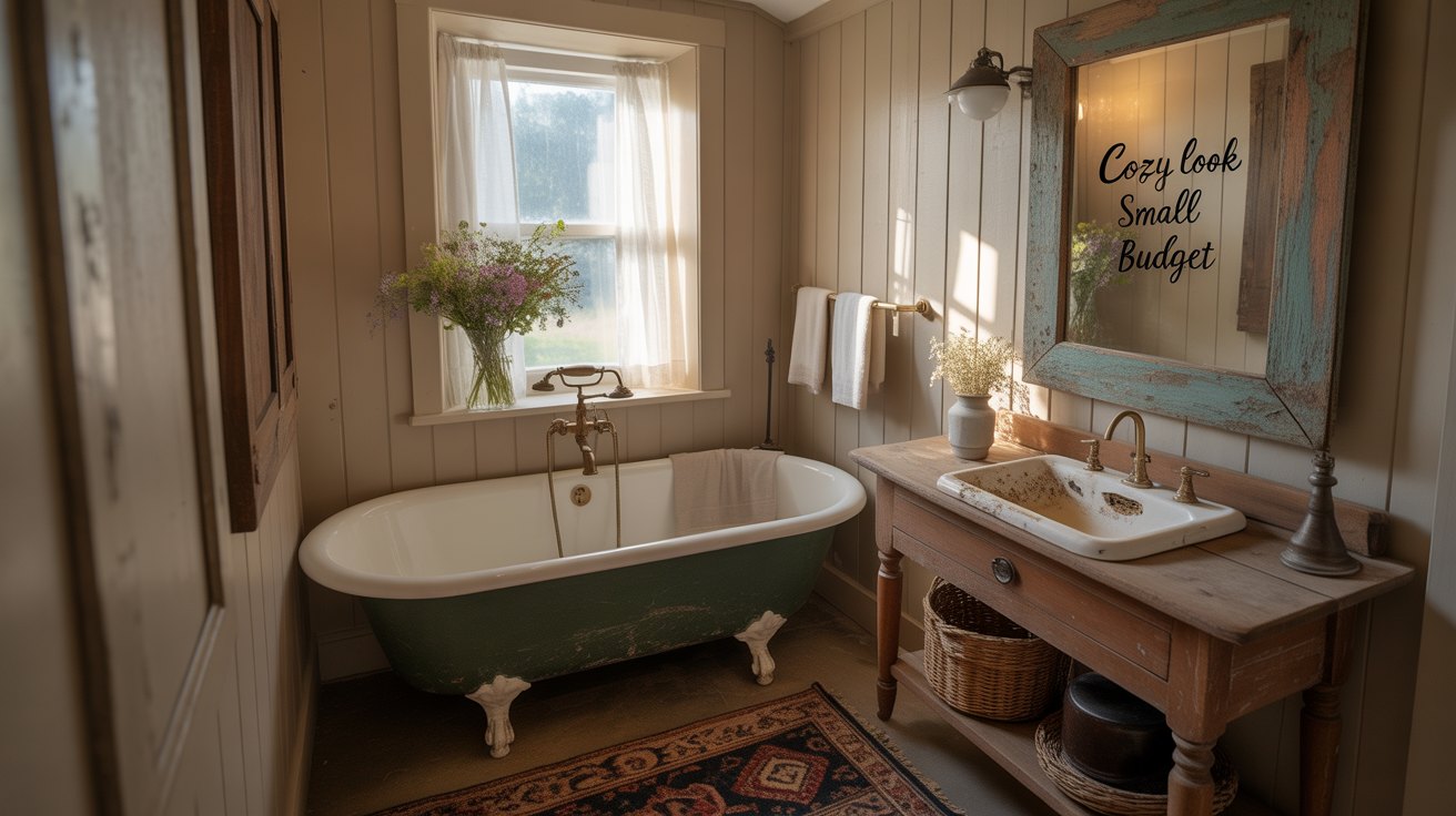 10 Rustic Farmhouse Bathroom Ideas You Can Steal [Cozy Look, Small Budget]