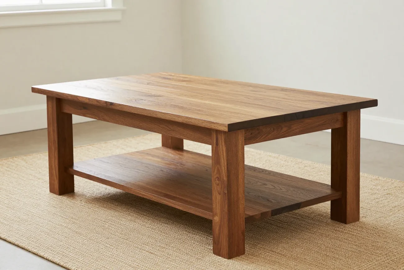 How to Build a Farmhouse Coffee Table on a Budget