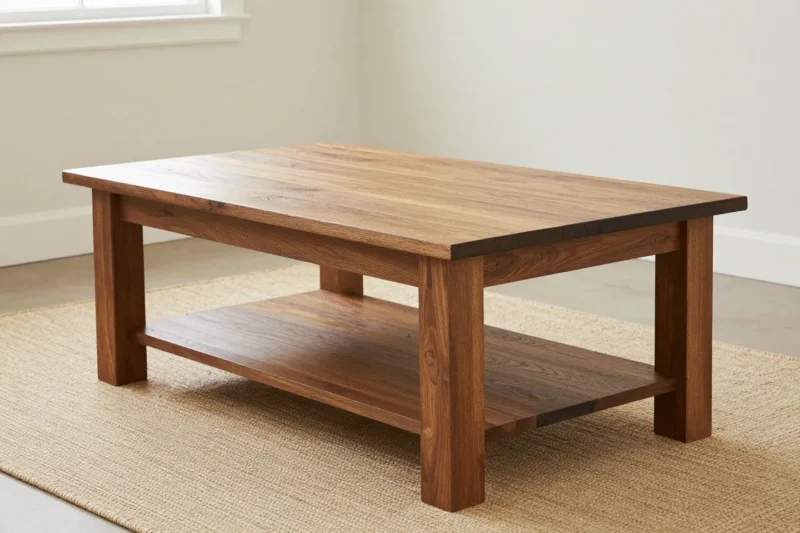 How to Build a Farmhouse Coffee Table on a Budget
