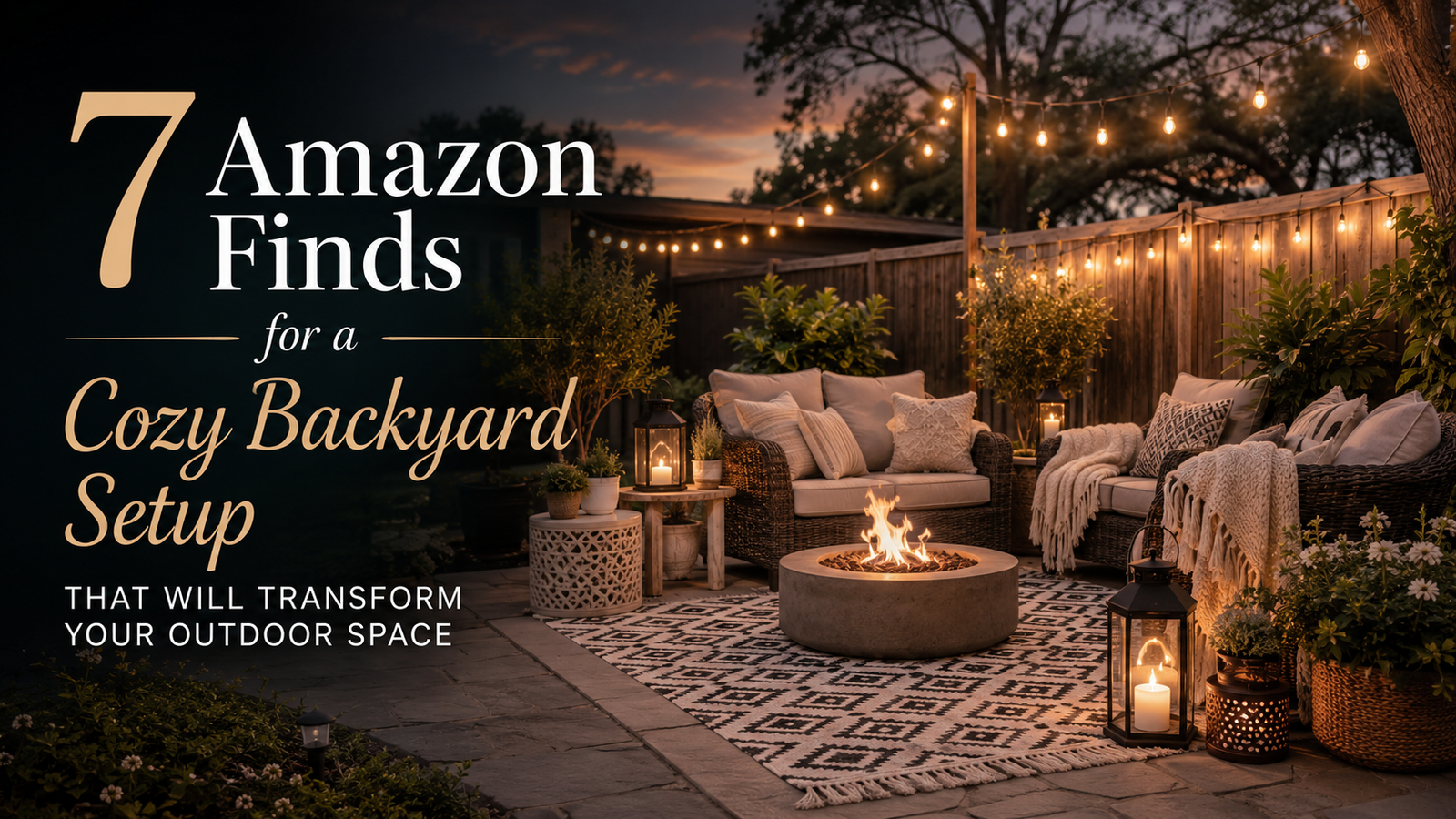 7 Amazon Finds for a Cozy Backyard Setup That Will Transform Your Outdoor Space - 16:9